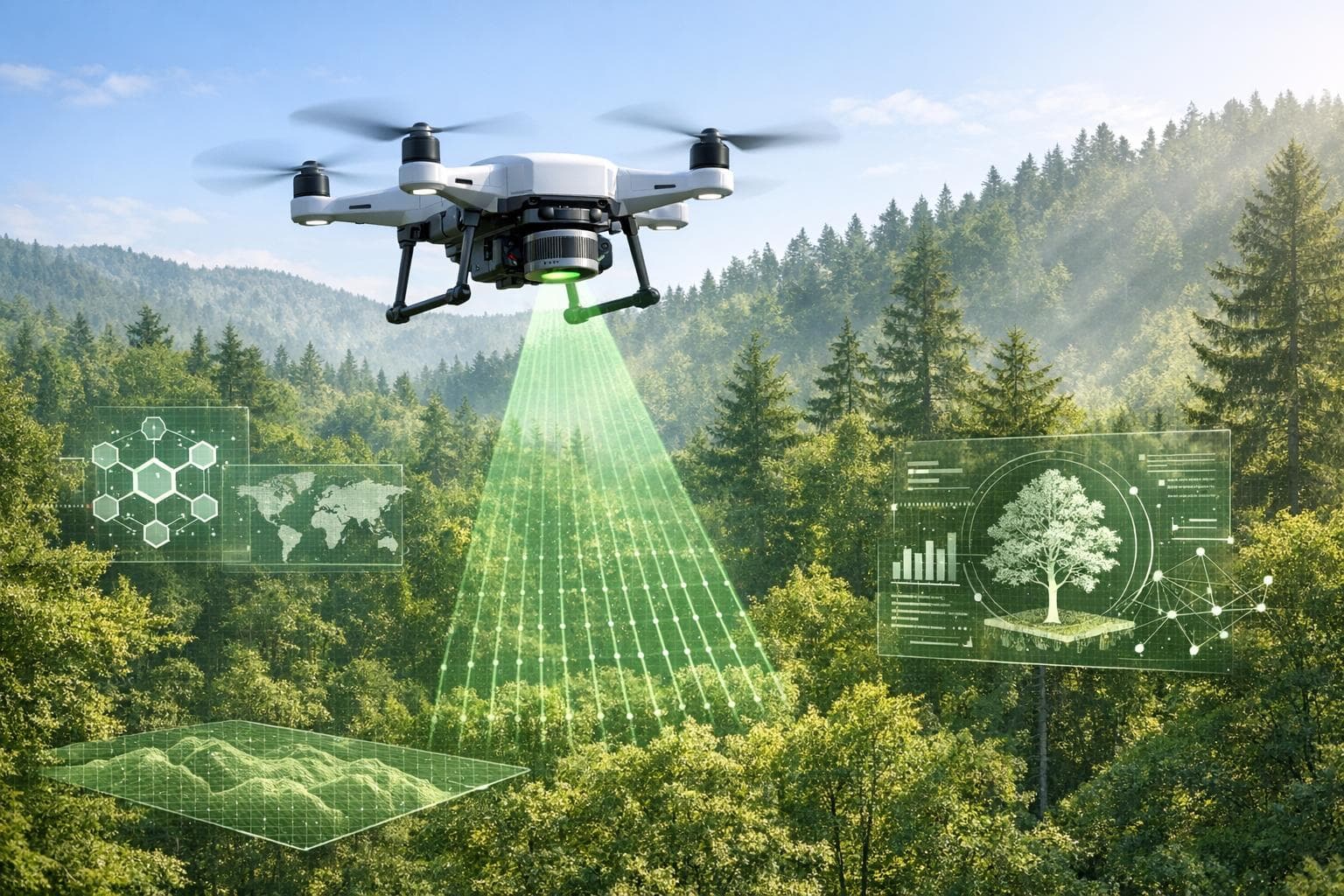 AI and Blockchain in Tree Carbon Measurement